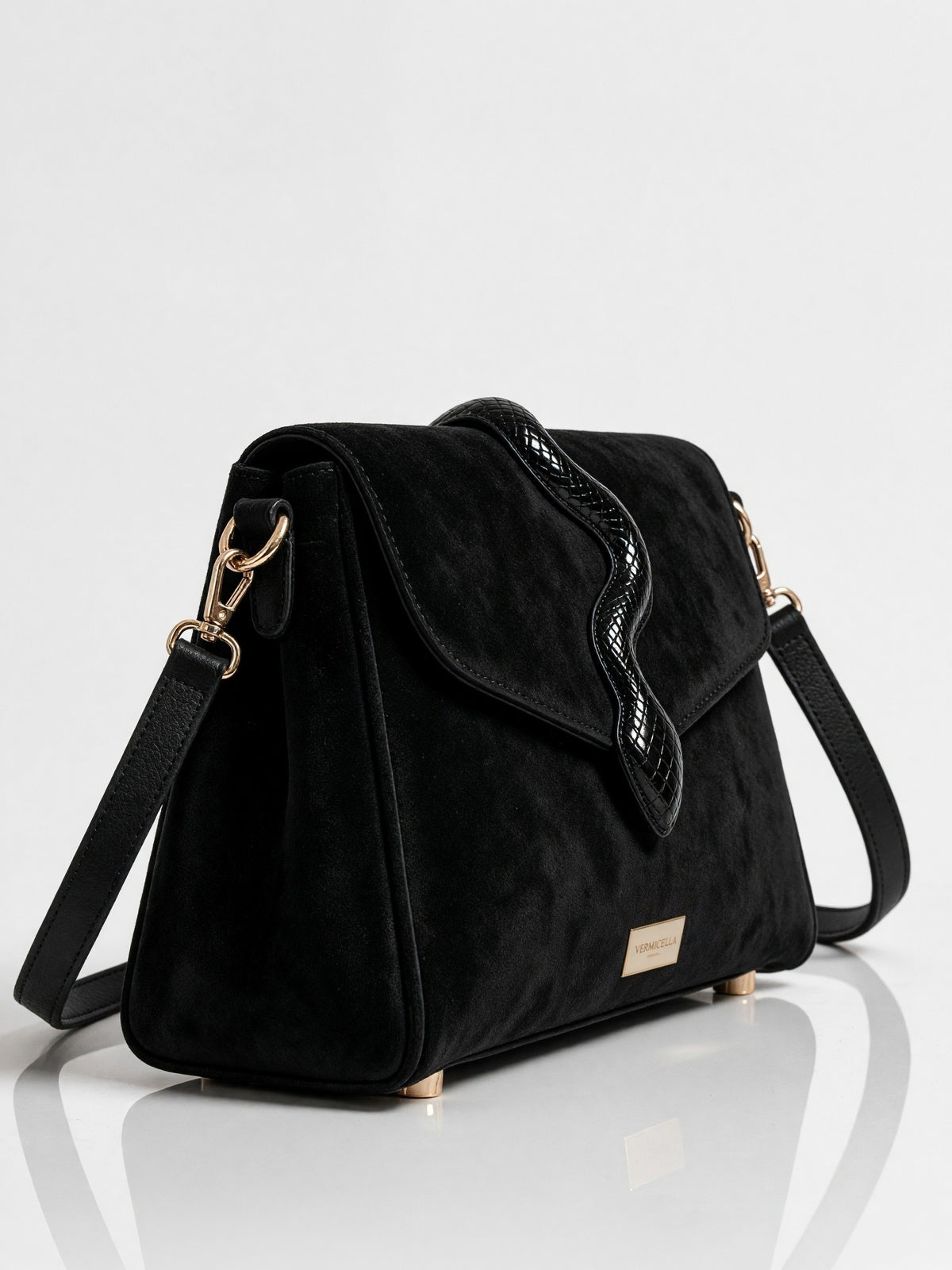 Aspidites Real Leather Shoulder Bag
