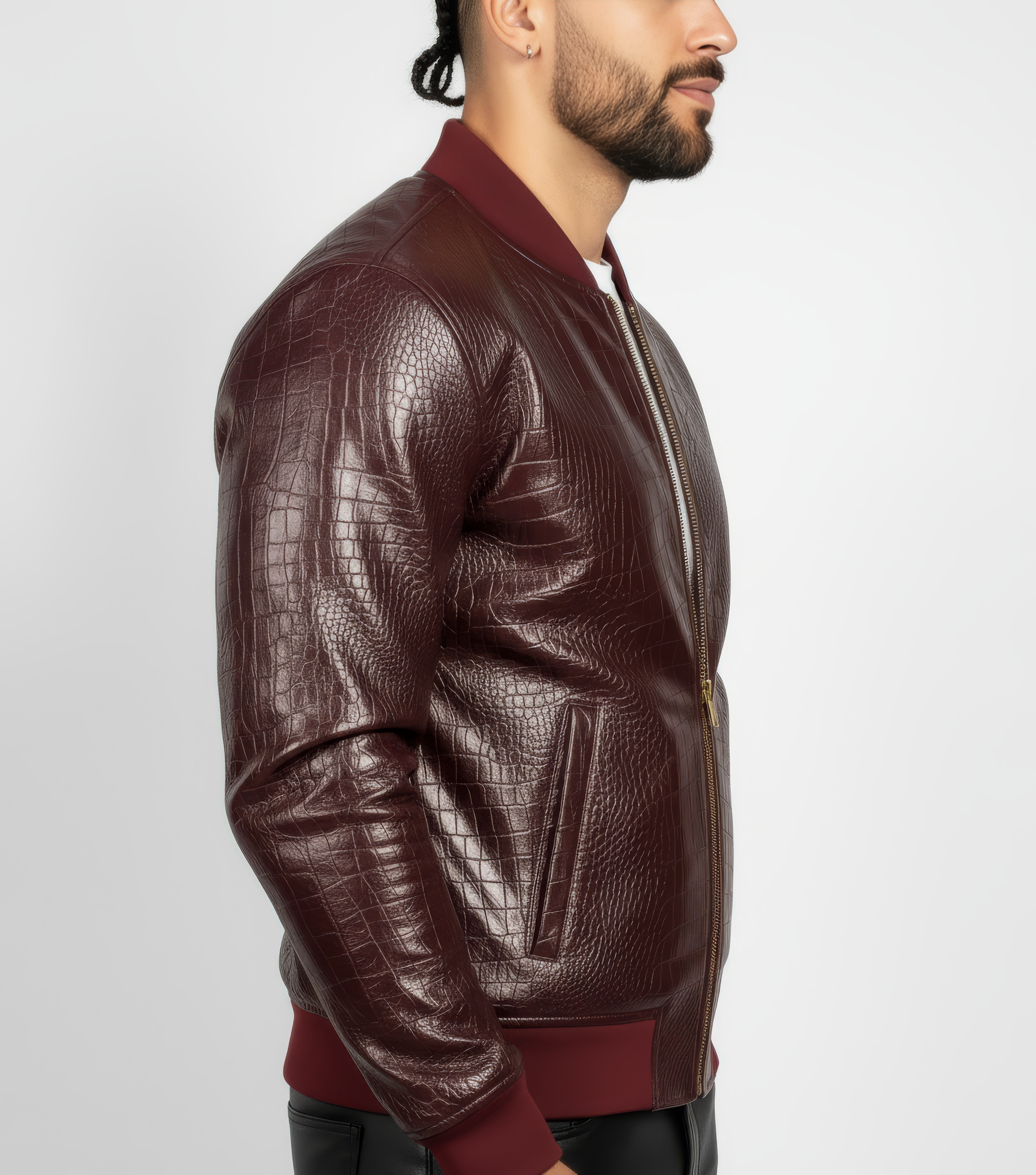 Men&#39;s Real Leather Jacket - Antony