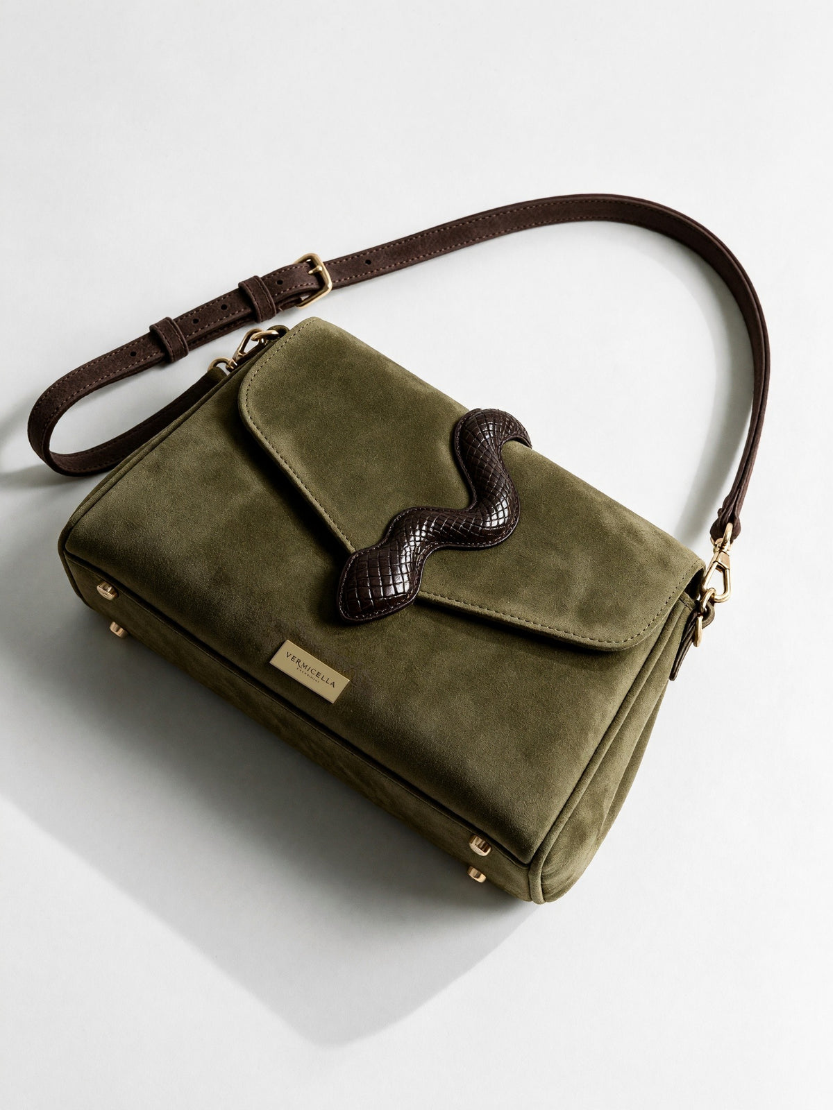 Aspidites Real Leather Shoulder Bag