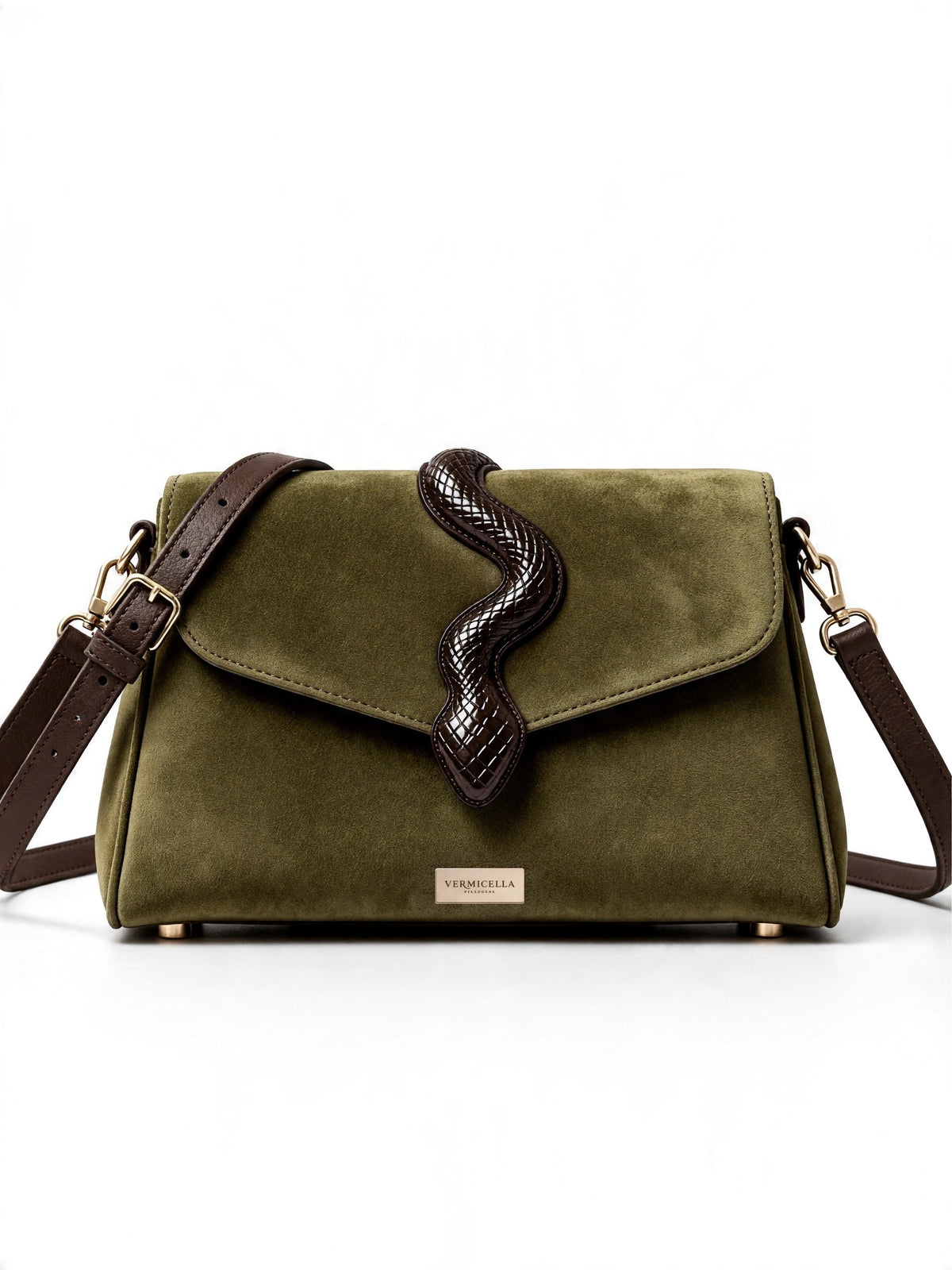 Aspidites Real Leather Shoulder Bag
