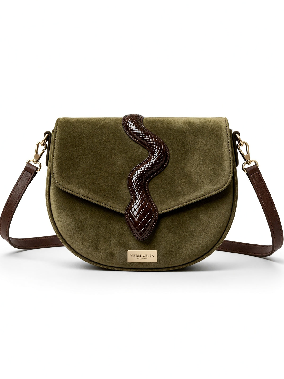 Ramsayi Real Leather Saddle Bag