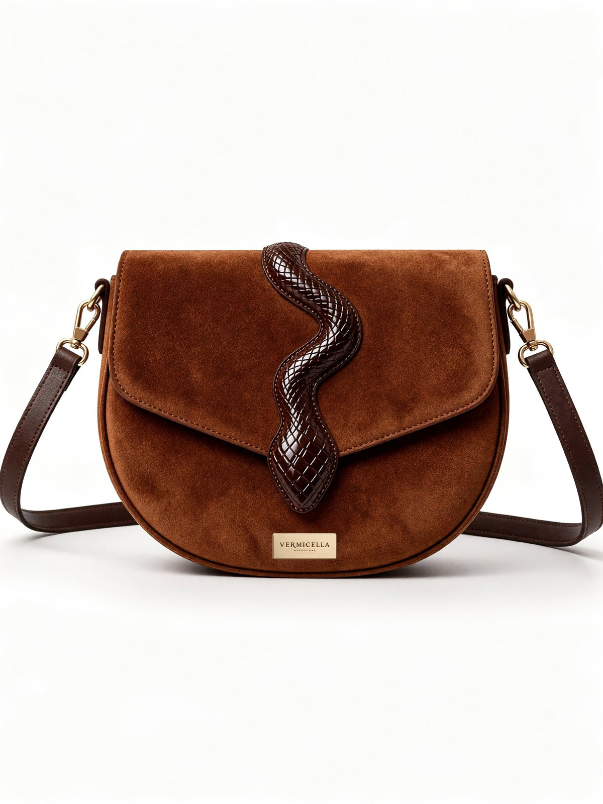 Ramsayi Real Leather Saddle Bag