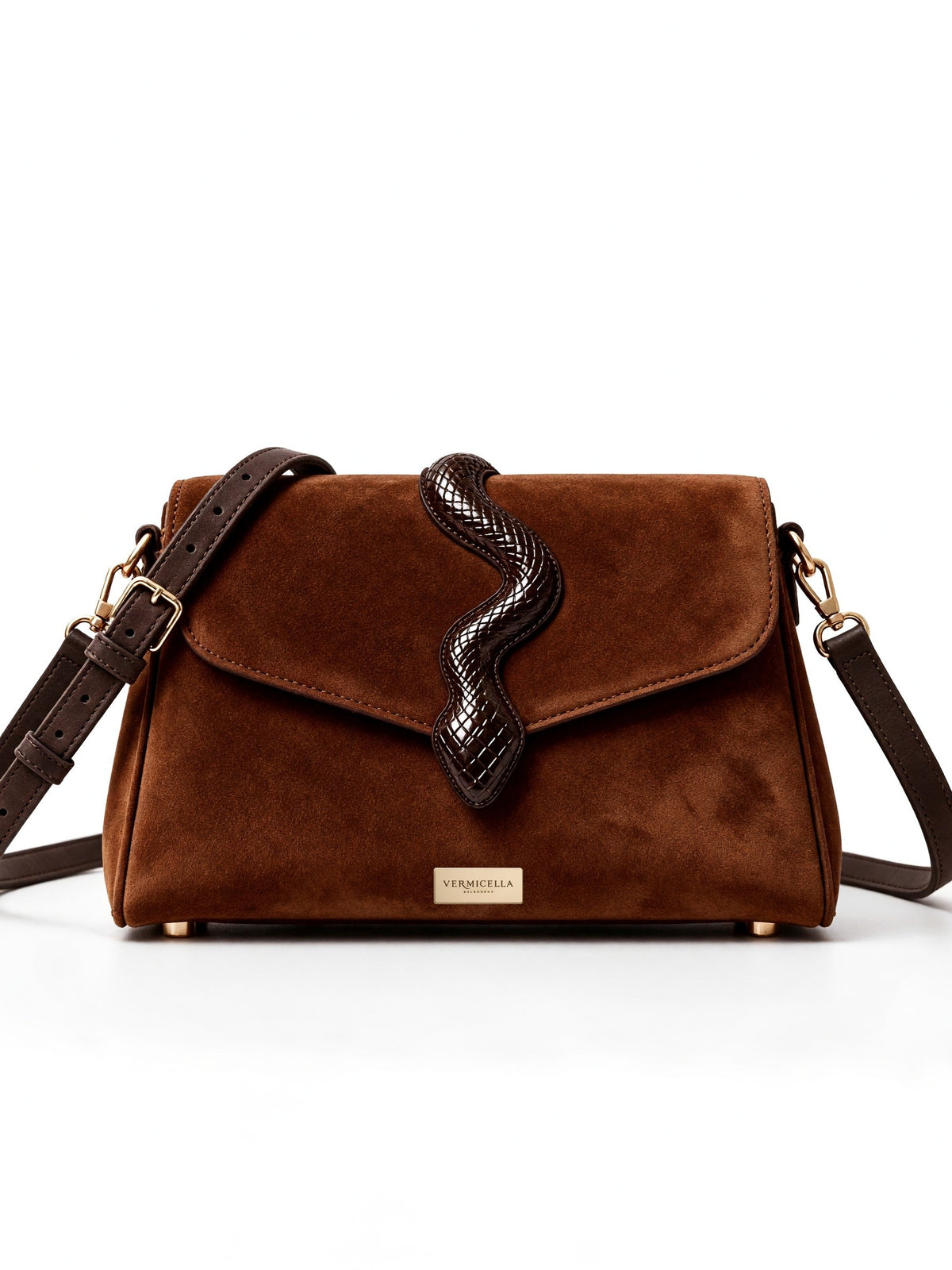 Aspidites Real Leather Shoulder Bag