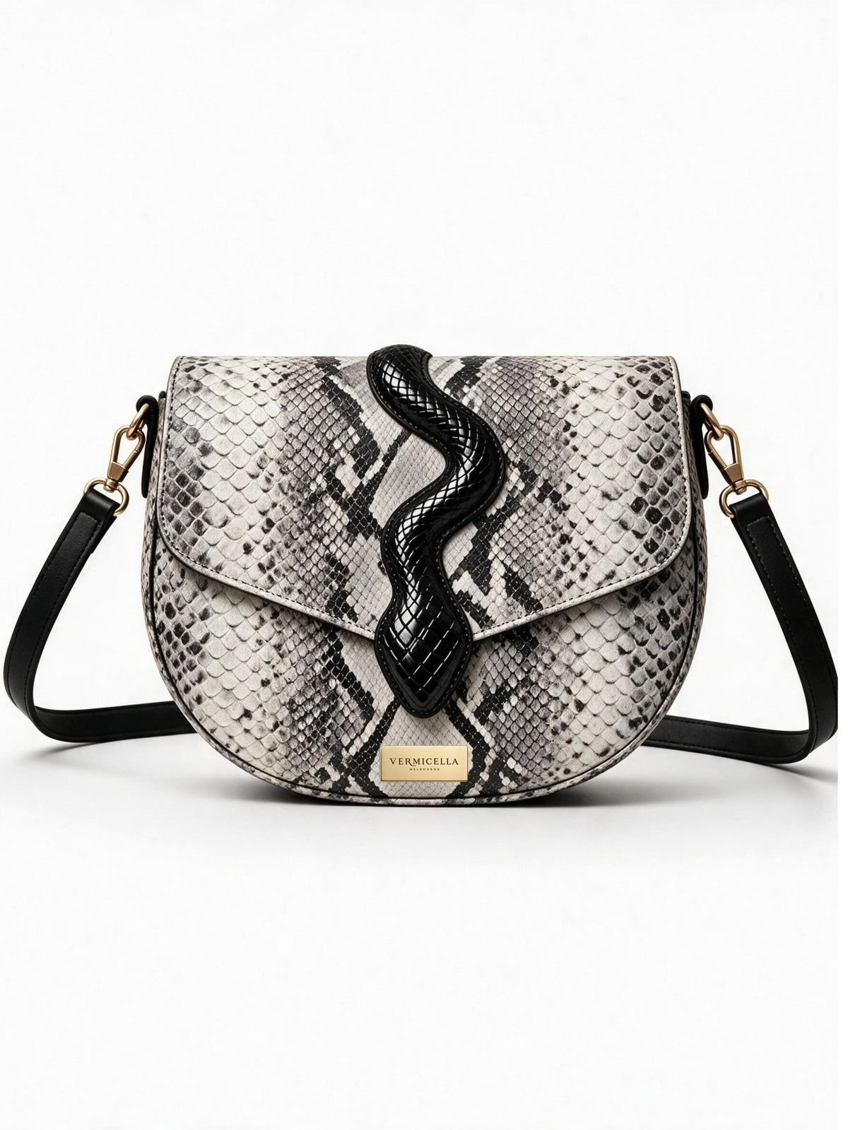 Ramsayi Real Leather Saddle Bag