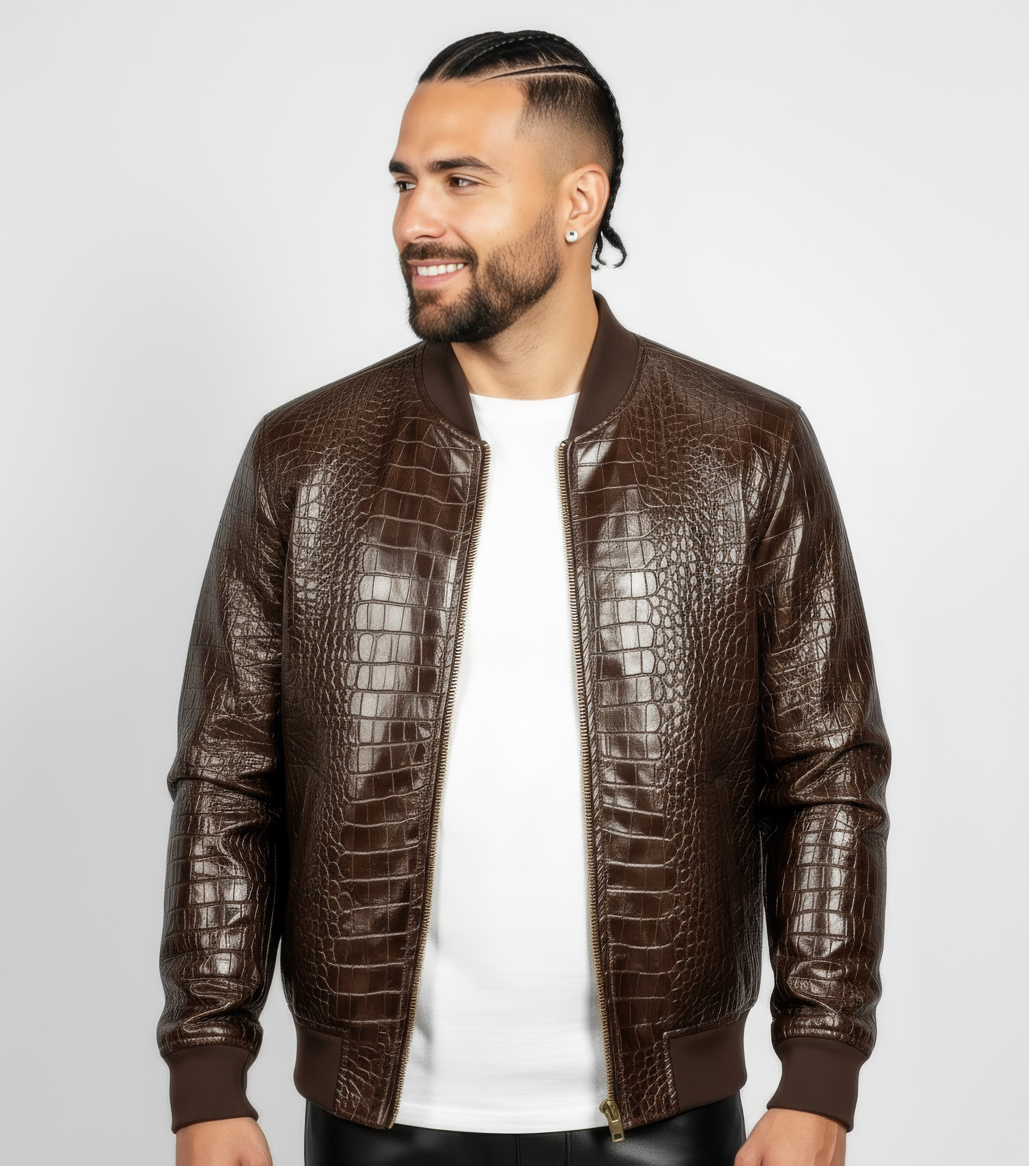 Real Leather Bomber Jacket for Men - Antony