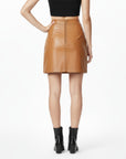 Real Leather Skirt - Mila