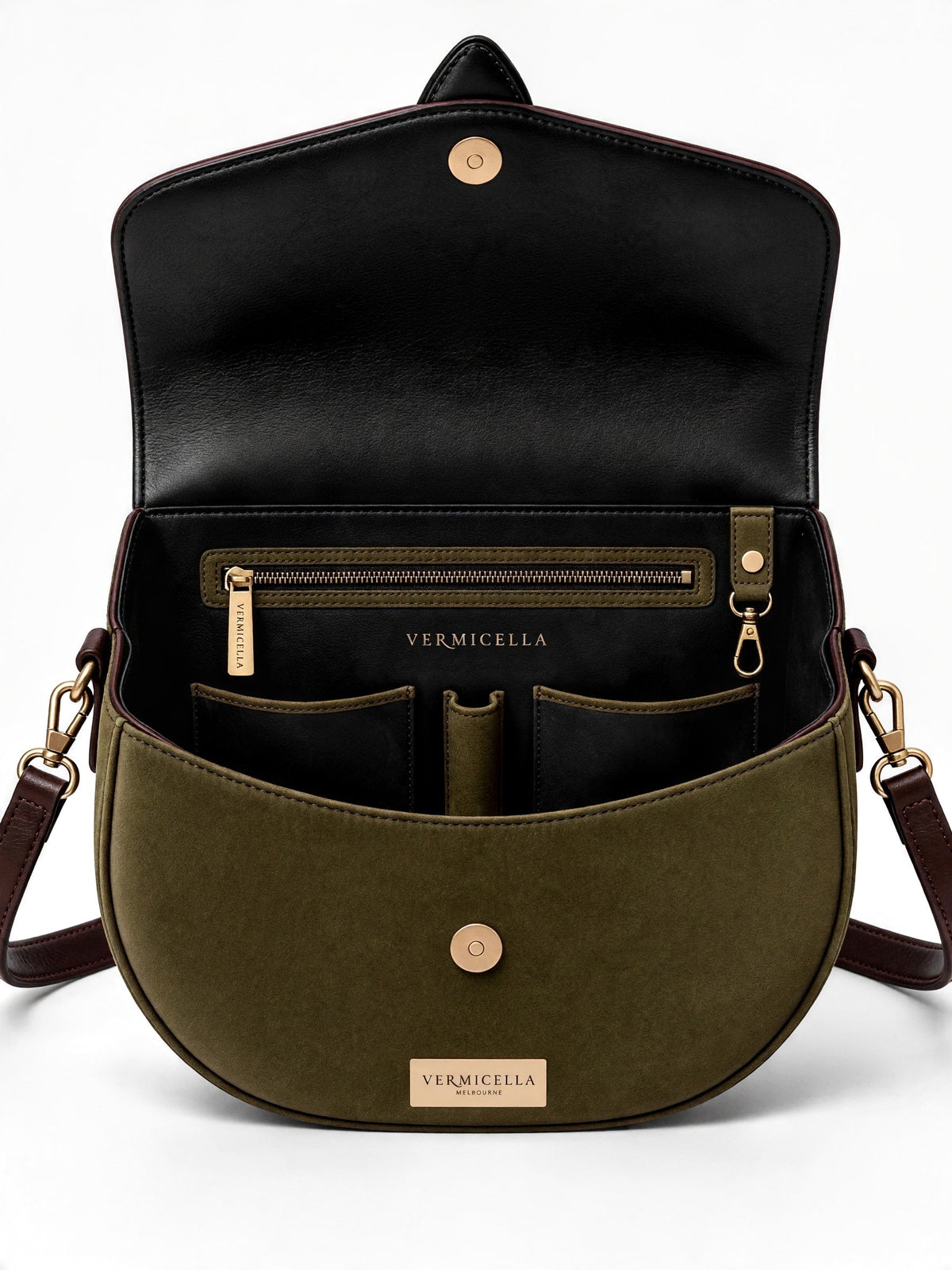 Ramsayi Real Leather Saddle Bag