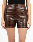 Women's Leather Shorts - Katya