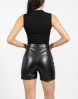 Women's Leather Shorts - Katya