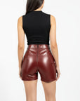 Women's Leather Shorts - Katya