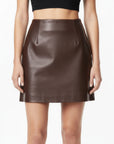 Real Leather Skirt - Mila