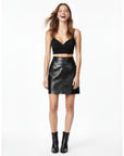 Real Leather Skirt - Mila